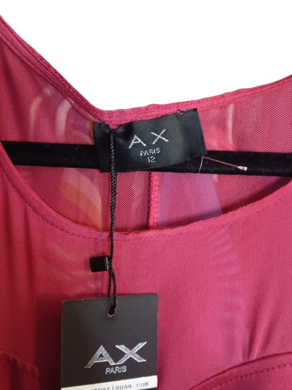 AX Paris Fitted Berry Pink Midi Dress - Picture 5 of 6